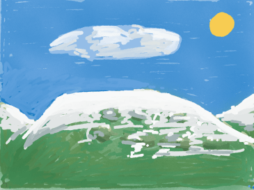 Kim Griffiths Montero, snow on Pendle