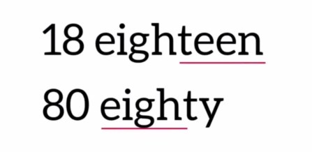 How to pronounce 18 and 80 etc, word stress for ESL learners. KimGriffithsEnglish