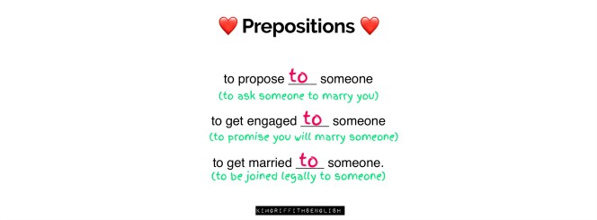 The answer to the preposition question - which preposition goes in all three of these phrases. Kimgriffithsenglish - the blog to learn English as a second Language.